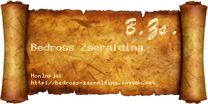 Bedross Zseraldina névjegykártya